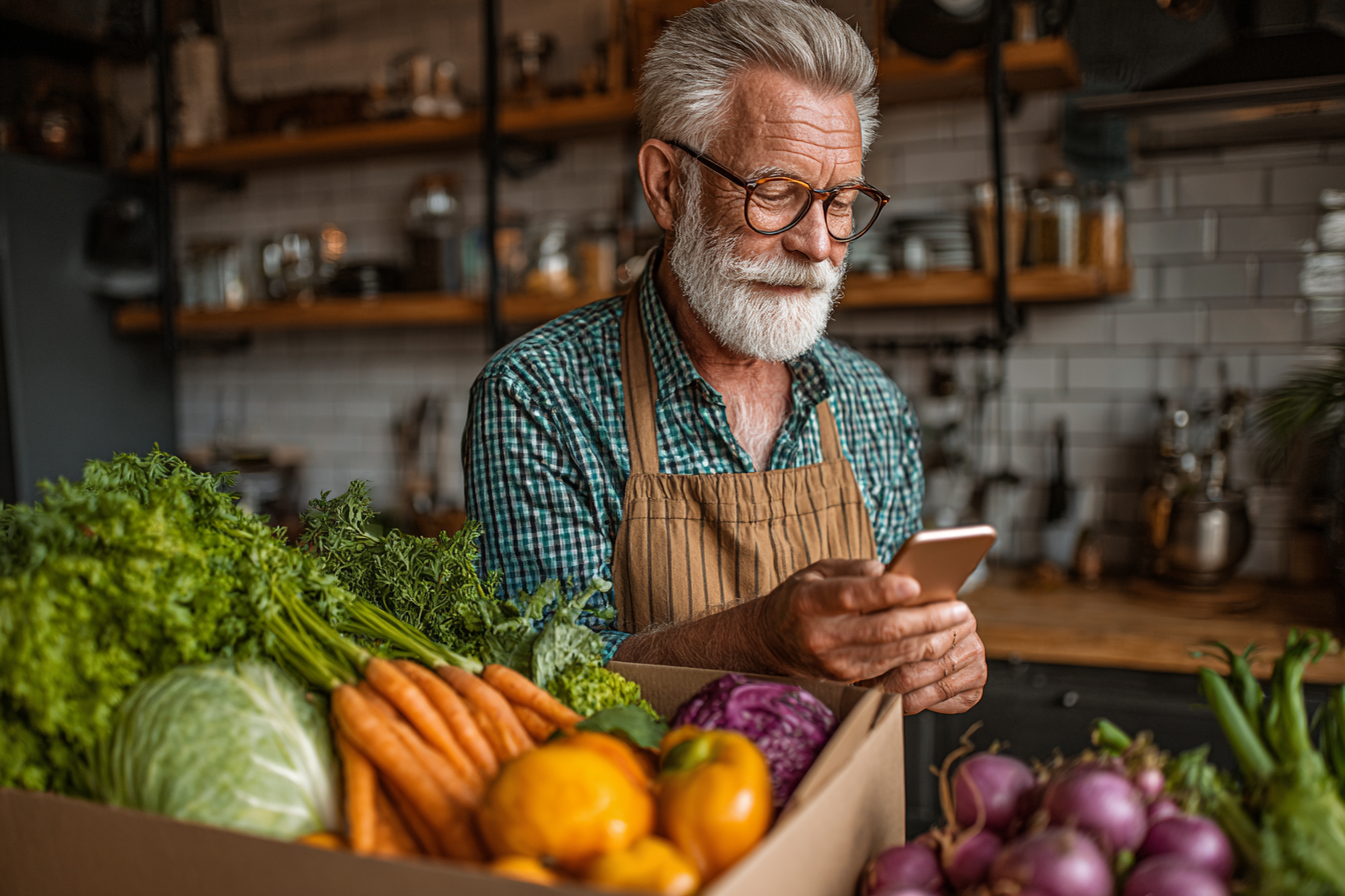 Експерт з харчування консультує літню жінку